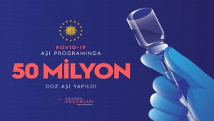 Cumhurbaşkanı Erdoğan'dan "50 milyon doz" paylaşımı: