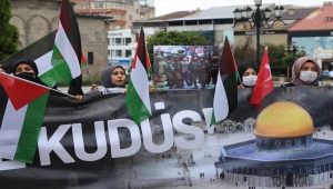 Erzurum'da Mescid-i Aksa'ya yapılan baskına tepki