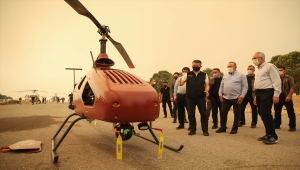 İnsansız helikopter, Manavgat yangınlarıyla mücadelede kullanıldı