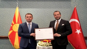 İş insanı Eser Cevahir'e Kuzey Makedonya Fahri Konsolosluğu beratı verildi