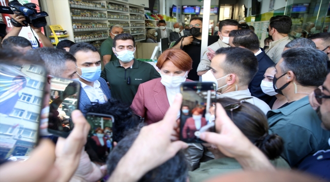 İYİ Parti Genel Başkanı Akşener Malatya'da esnaf ziyareti gerçekleştirdi: