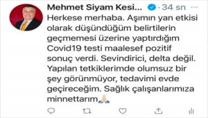 Kırklareli Belediye Başkanı Kesimoğlu'nun koronavirüs testi pozitif çıktı