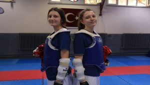 Kırklarelili ikiz tekvandocuların hedefi Nur Tatar gibi olimpiyatlarda mücadele etmek