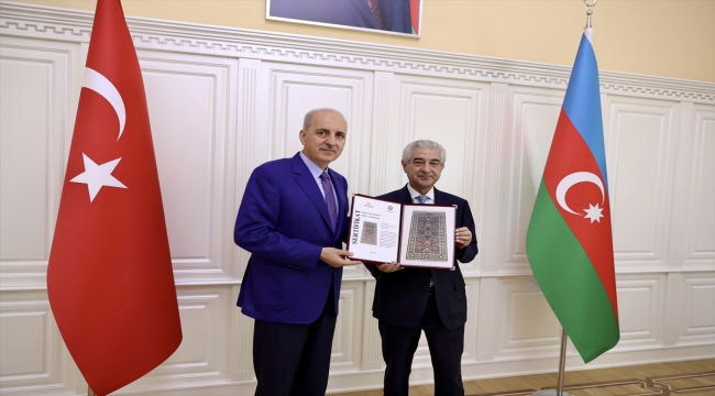 Kurtulmuş başkanlığındaki AK Parti heyeti, Azerbaycan Başbakan Yardımcısı Ahmedov ile görüştü
