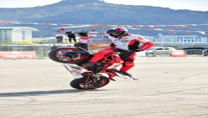 Motosiklette Avrupa Akrobasi Şampiyonası'nda Balazs Herczeg birinci oldu