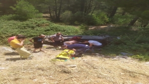 Muğla'da otomobil şarampole devrildi: 5 yaralı