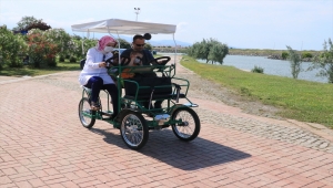 Samsun'da, ekonomik ve çevre dostu elektrikli scooter ile bisiklet kullanımı yaygınlaştırılıyor