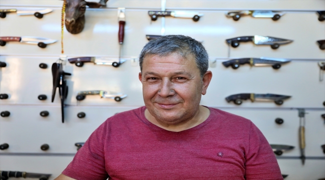 Samsun'daki bıçakçılar Kurban Bayramı öncesi üretimi durdurdu bileme yapıyor 