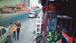 Şanlıurfa'da çocuğun kazadan kurtulma anı güvenlik kamerasına yansıdı