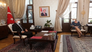 UNDP Türkiye Mukim Temsilcisi Louisa Vinton, Hatay Valisi Rahmi Doğan'ı ziyaret etti:
