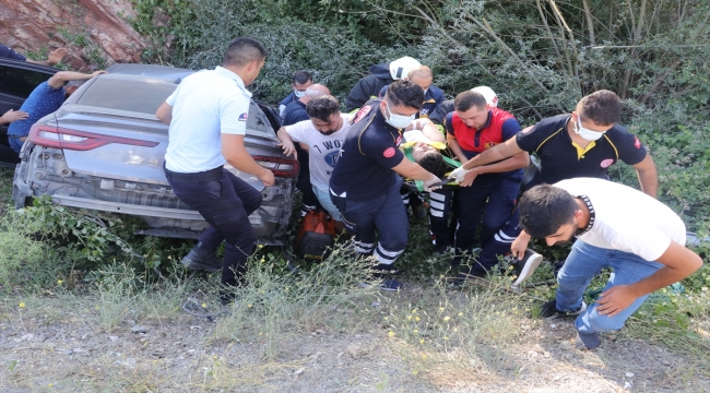 Yozgat'ta otomobil devrildi: 1 ölü, 4 yaralı