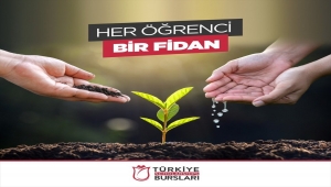 YTB'den burs verdiği uluslararası öğrenciler adına, yanan bölgeler için 5 bin fidan bağışı