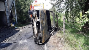 Zonguldak'ta çıkan çiftlik yangınında 12 bin hindi yavrusu telef oldu