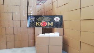 Adana'da 105 milyon 700 bin makaron ele geçirildi