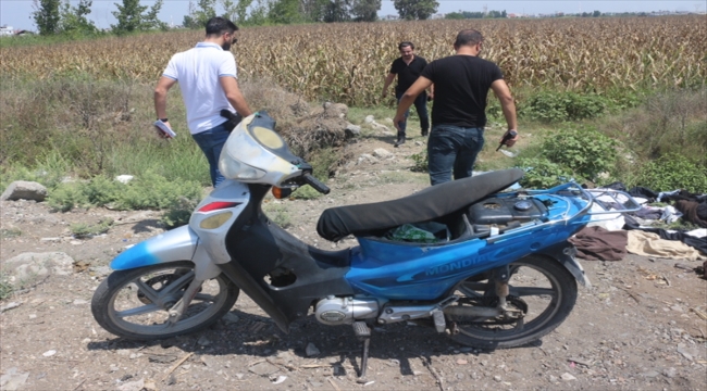 Adana'da polis kovalamacasının ardından sürücüsünün bırakıp kaçtığı motosiklet çalıntı çıktı