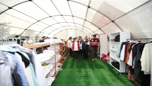 Afetzedelerin ihtiyaçlarını karşılamak için "Sosyal Market" hizmete girdi