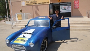 Antalya'da öğrencilerin tasarladığı elektrikli araç TEKNOFEST'te yarışacak 