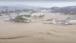 Ayancık'ta sağanağın ardından çay taştı, evleri ve iş yerlerini su bastı