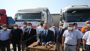 Aydın'dan Kastamonu'ya selzedeler için 4 tır yardım malzemesi gönderildi
