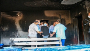 Bakan Yanık, Osmaniye'de orman yangınında zarar gören alanlarda incelemede bulundu: