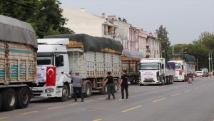Balıkesir'den yangın bölgesindeki çiftçilere 10 tır yem gönderildi