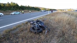 Bolu'da bariyerlere çarpan motosikletin sürücüsü hayatını kaybetti