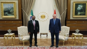Cumhurbaşkanı Erdoğan Etiyopya Başbakanı Ahmed'i resmi törenle karşıladı