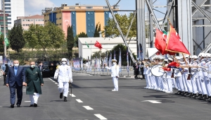 Cumhurbaşkanı Erdoğan, Pakistan MİLGEM Korvet Projesi 1'inci Gemi Denize İniş ve Açık Deniz Karakol Gemisi Projesi 1'inci Gemi Sac Kesim Töreni'nde konuştu: (2)