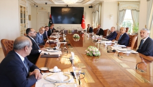 Cumhurbaşkanı Erdoğan ve Libya Başbakanı Dibeybe, heyetler arası görüşmede bir araya geldi