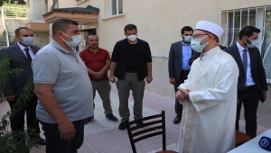 Diyanet İşleri Başkanı Erbaş'tan Emirhan Yalçın'ın ailesine taziye ziyareti