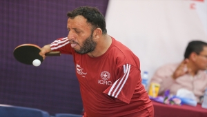 Gazze'de engelliler masa tenisi turnuvası düzenlendi