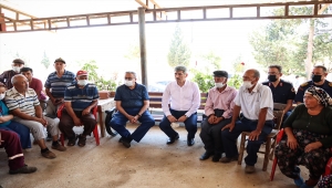 İçişleri Bakan Yardımcısı İnce, Mersin'deki orman yangından etkilenen vatandaşlarla buluştu: