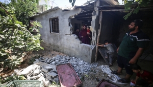 İsrail'in Gazze'ye saldırısında bir ev ve tarım arazileri zarar gördü