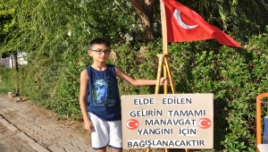 Kahramanmaraş'ta limonata satan çocuklar elde ettikleri geliri yangın mağdurlarına yollayacak 