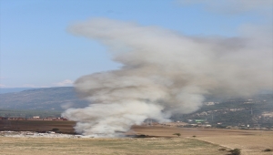 Karabük'te katı atık depolama sahasında çıkan yangına müdahale ediliyor