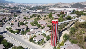 Karabük'ün yeni kule asansörleri hizmette 