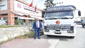 Kastamonu'dan yangın bölgesine ihtiyaç malzemeleri gönderildi