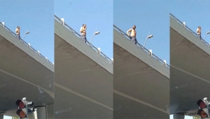 Kayseri çevreyolunda intihar girişimi (Videolu Haber)