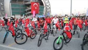 Kayseri'de "30 Ağustos Zafer Bayramı Bisiklet Turu" etkinliği yapıldı
