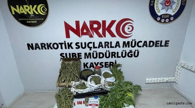 Kayseri Ertuğrul Gazi Mahallesinde 8 kilogram kubar esrar ele geçirildi