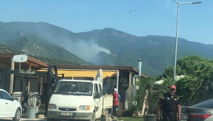 Kazdağları'nda çıkan orman yangınına havadan ve karadan müdahale ediliyor