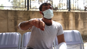 Kazdağları'nda yangın söndürme çalışmasına yardım ederken ayının saldırdığı Özkan Kaya, olayı anlattı: