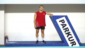 Milli cimnastikçi Sarp Eren Odabaş, Parkur Dünya Kupası'nda derece hedefliyor: