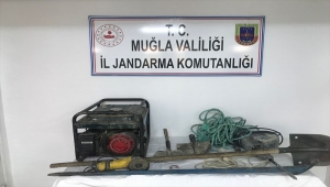 Muğla'da izinsiz kazı yapan 4 kişi suçüstü yakalandı