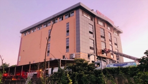 Ordu'da fındık fabrikasında çıkan yangın söndürüldü