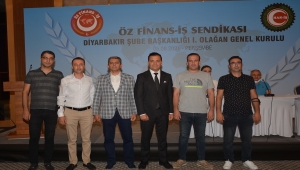 Öz Finans İş Sendikası Genel Başkanı Eroğlu, Diyarbakır'da olağan genel kurula katıldı 