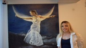 Ressam Özlem Garip'in eserleri Leonardo da Vinci Müzesi koleksiyonunda sergileniyor