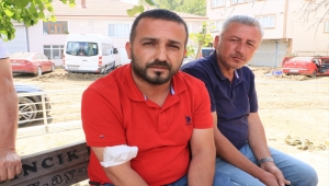 Sel sularına kapılmadan önce oğluyla telefonda helalleşmiş