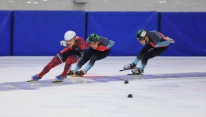 Short Track Milli Takım sporcuları Samsun'da kampa girdi