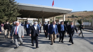 Ticaret Bakanı Mehmet Muş, Hatay'daki Cilvegözü Gümrük Kapısı'nda inceleme yaptı: